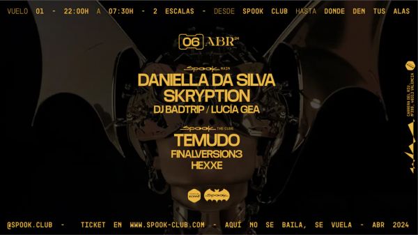 1er aniversario: Skryption + Daniella da Silva + Temudo
