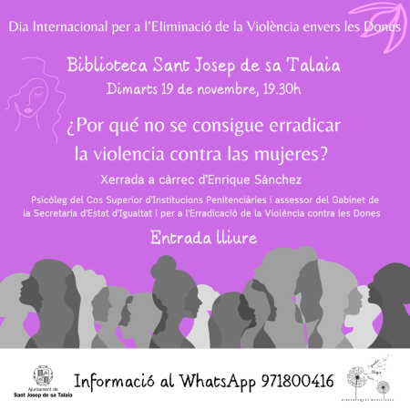 Xerrada: ¿Por qué no se consigue erradicar la violencia contra las mujeres?