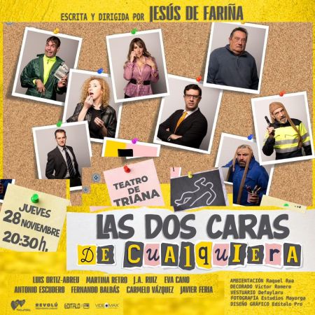 Comedia teatral "Las dos caras de cualquiera" - JESÚS DE FARIÑA