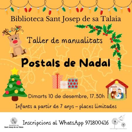 Taller de manualitats: Postals de Nadal