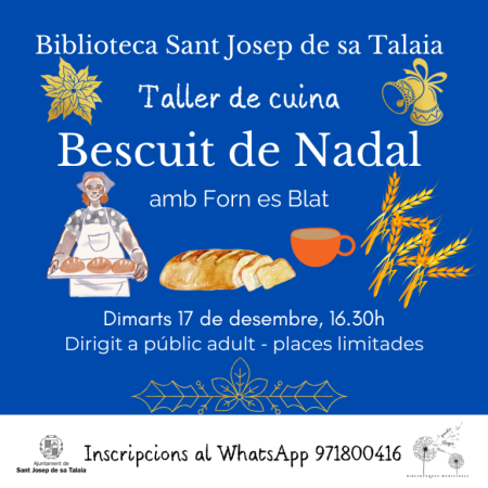 Taller de cuina: Bescuit de Nadal