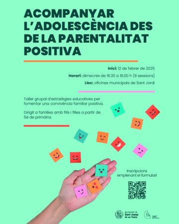 Acompanyar l’adolescència des de la parentalitat positiva