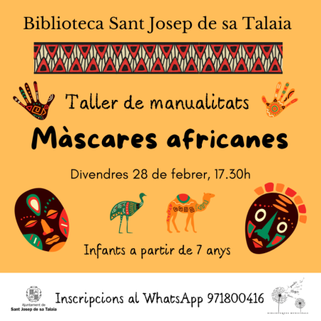 Taller de manualitats: Màscares africanes