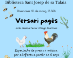 Versari pagès. Espectacle de poesia i música per a infants