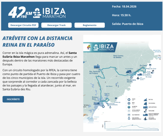 SANTA EULÀRIA IBIZA MARATHON 2026
