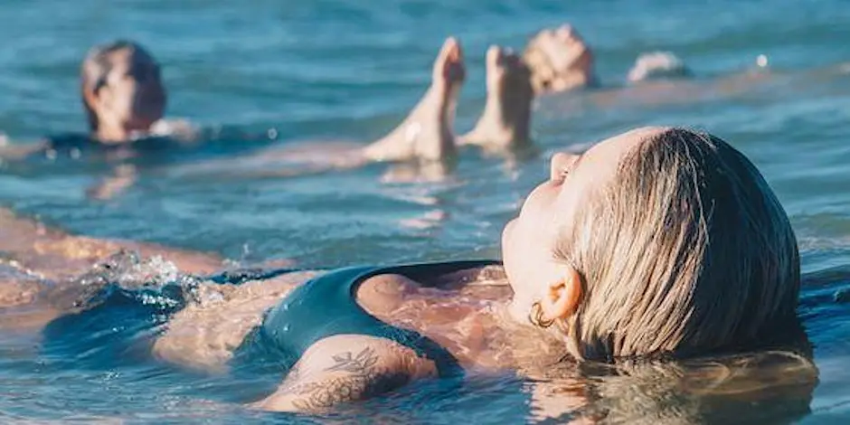 Beach training + swimming in the sea