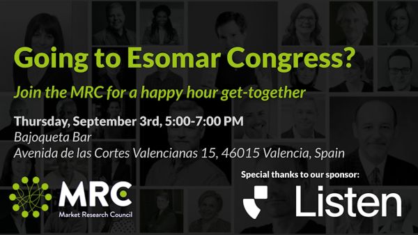 MRC Happy Hour at Esomar Congress