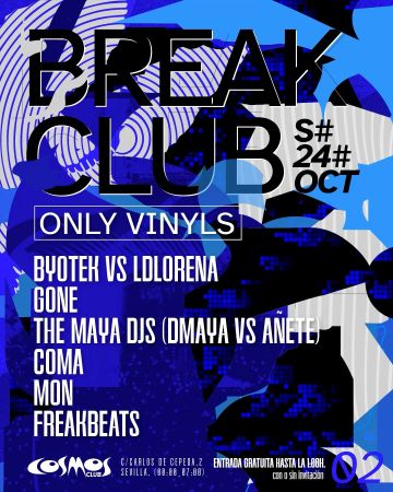 BREAKCLUB at COSMOS CLUB (Only Vinyls)