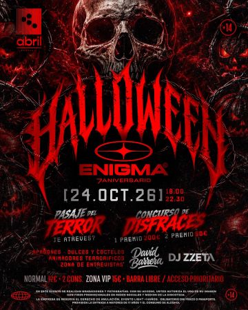 Halloween | 7º Aniversario Enigma
