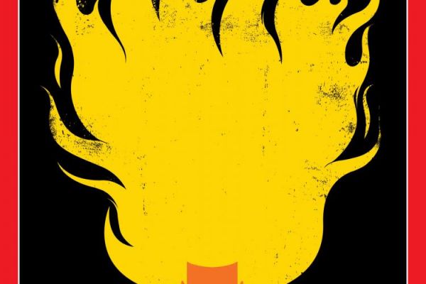 Exposición de las caricaturas de Trump de Edel Rodríguez.