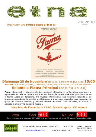 TEATRO "FAMA, EL MUSICAL"