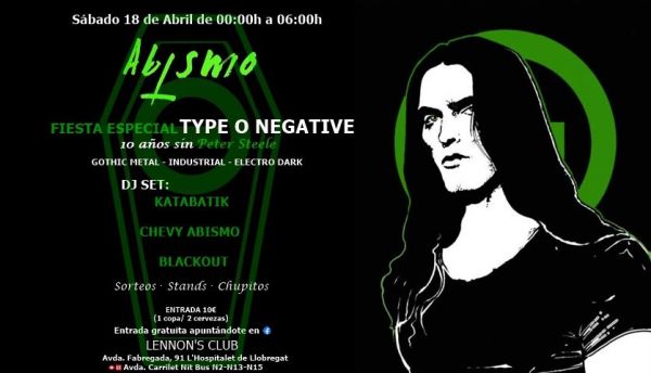 Abismo - Especial Type O Negative -10 Años sin Peter Steele