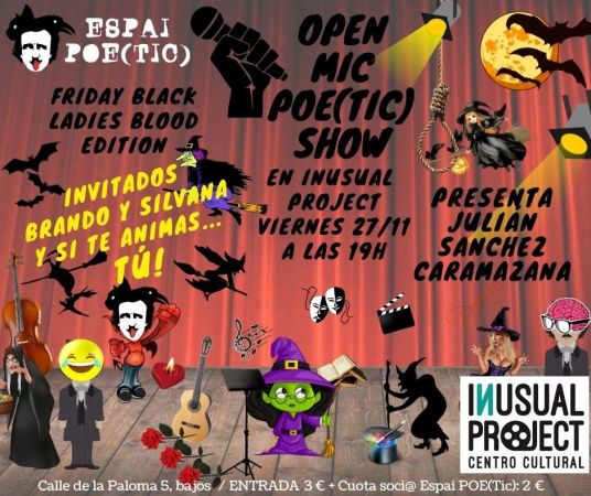 OPEN MIC POE(Tic) SHOW en Inusual Project con Julián Sanchez Caramazana