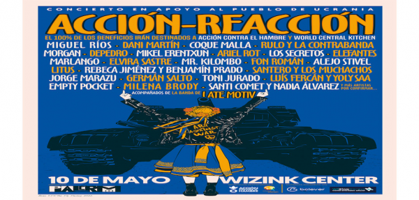 Acción Reacción Concierto en apoyo al pueblo de Ucrania