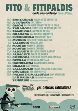 Concierto de Fito & Fitipaldis en Sevilla | Cada Vez Cadáver Tour 2022