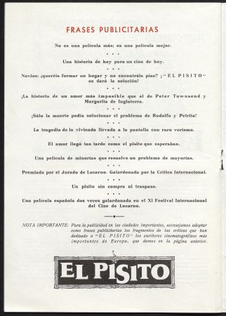 Película: "El Pisito"