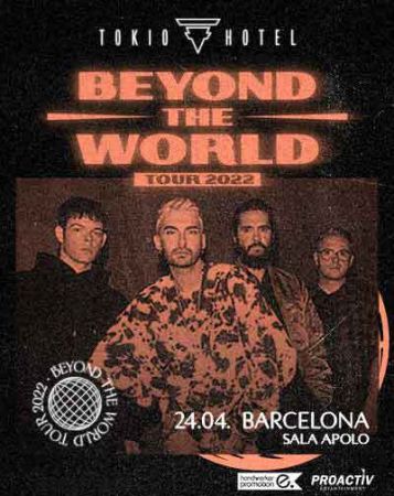 Concierto Tokio Hotel - Beyond The World Tour 2021