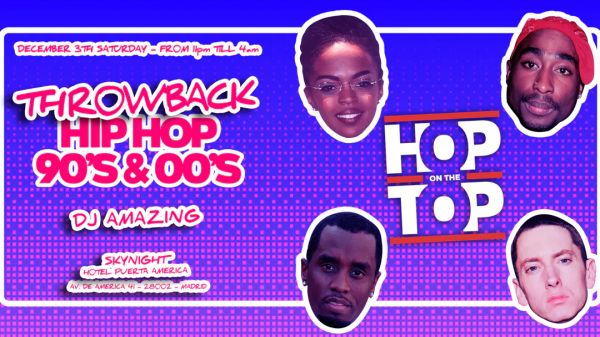 Hop on The Top pres: Throwback 90-00 Hip Hop Rooftop Party