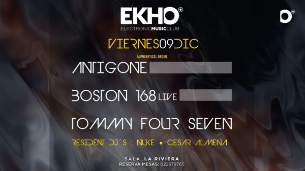 EKHO: Antigone / Boston 168 / Tommy 47