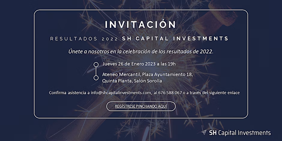 Invitación Resultados 2022 SH Capital Investments