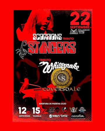 Scorpions Tributo (Stingers) y Whitesnake Tributo (Coversdale)