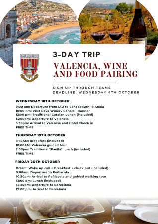 Valencia 3 day trip fall 2023