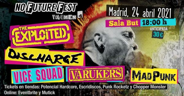 No future fest - The Exploited, Discharge, Vice Squad