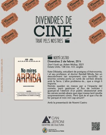 Divendres de cine – "Don’t look up’ amb Noemí Castro"